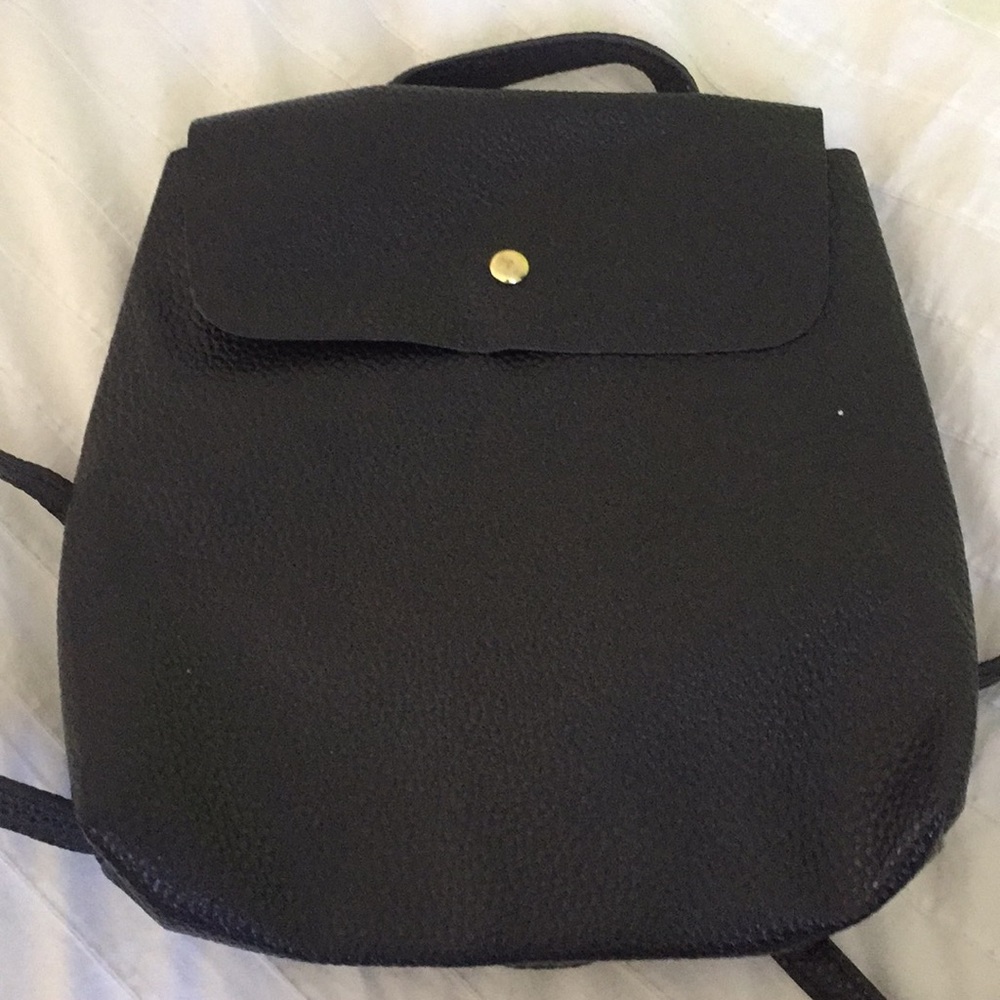 Mini leather backpack